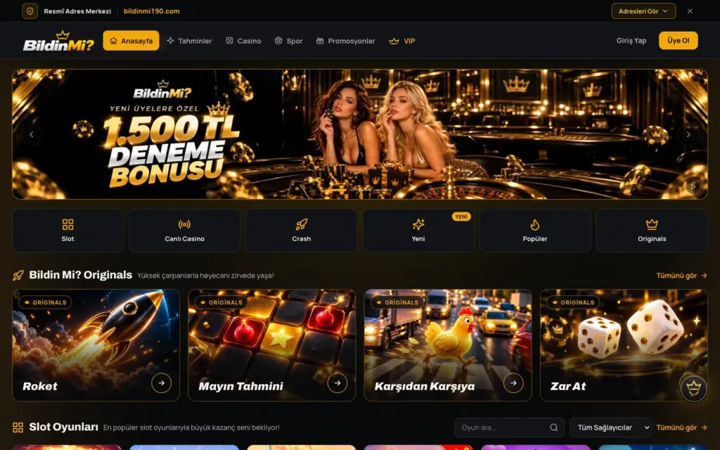Platform içindeki Resmî Adresler sayfası; adres listesi ve durum etiketleri